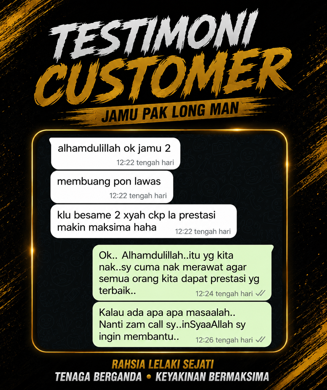 Feedback pelanggan kelima