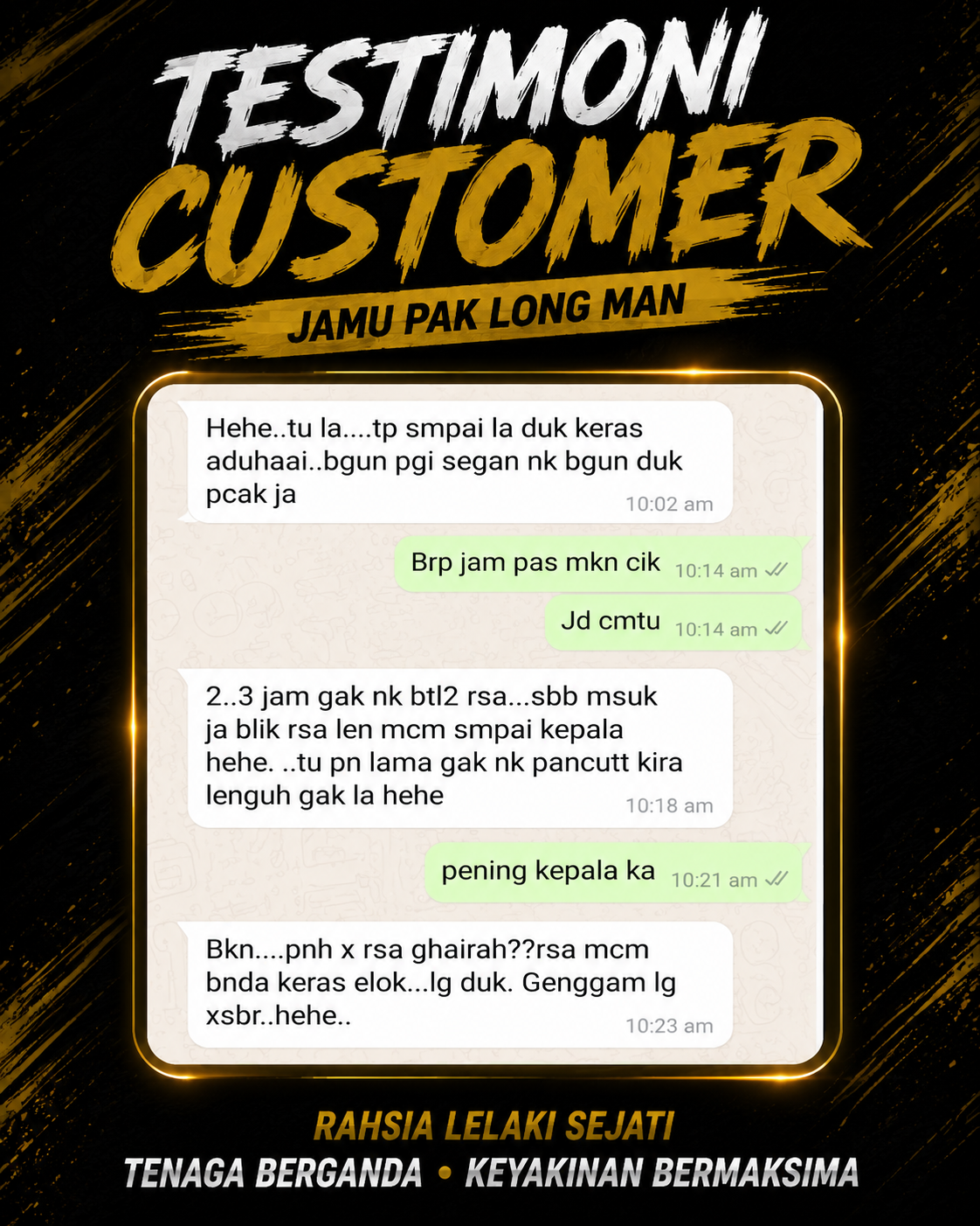 Feedback pelanggan ketiga