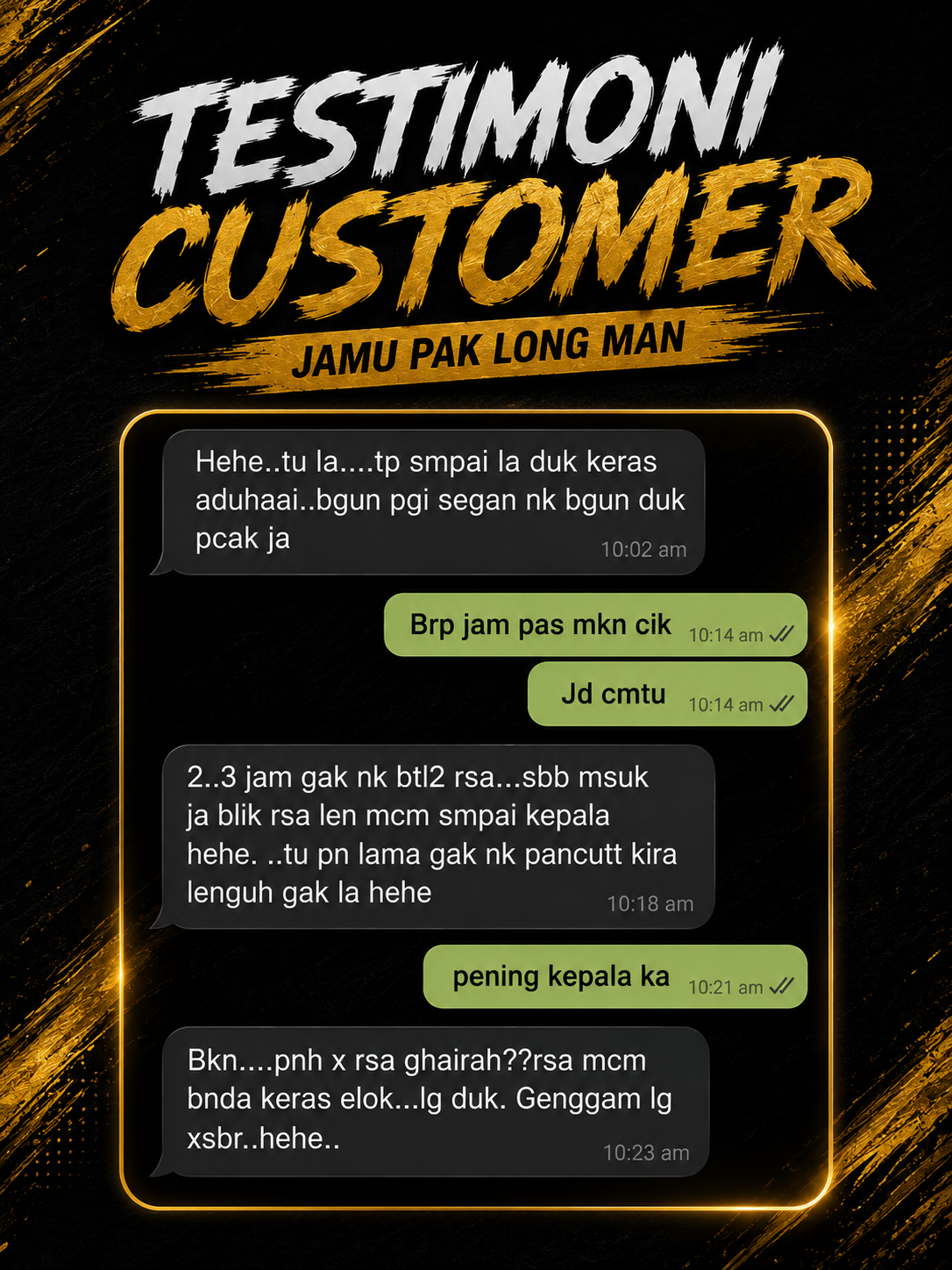Feedback pelanggan keempat
